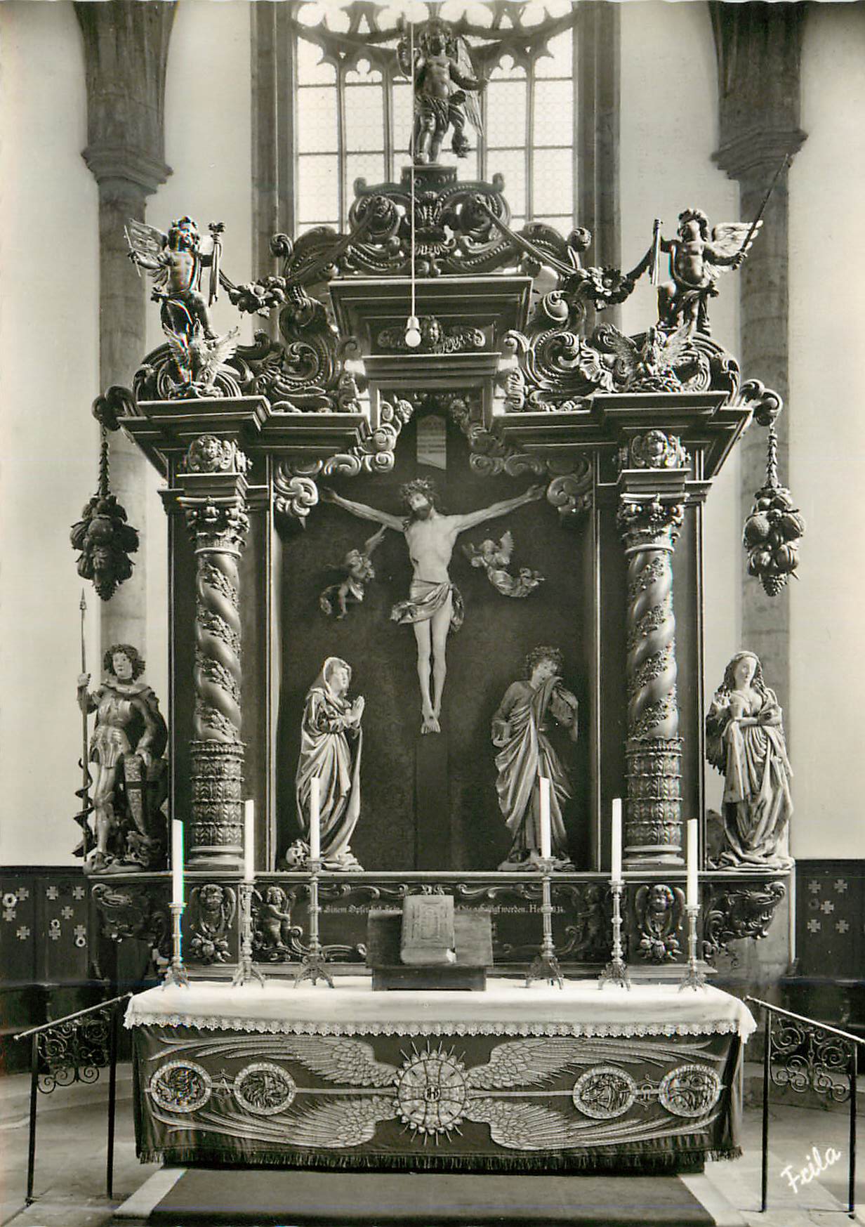 CPM Maitre Autel de l'Eglise St Georges Cree dans son torm Actuelle (Style Baroque) en 1683