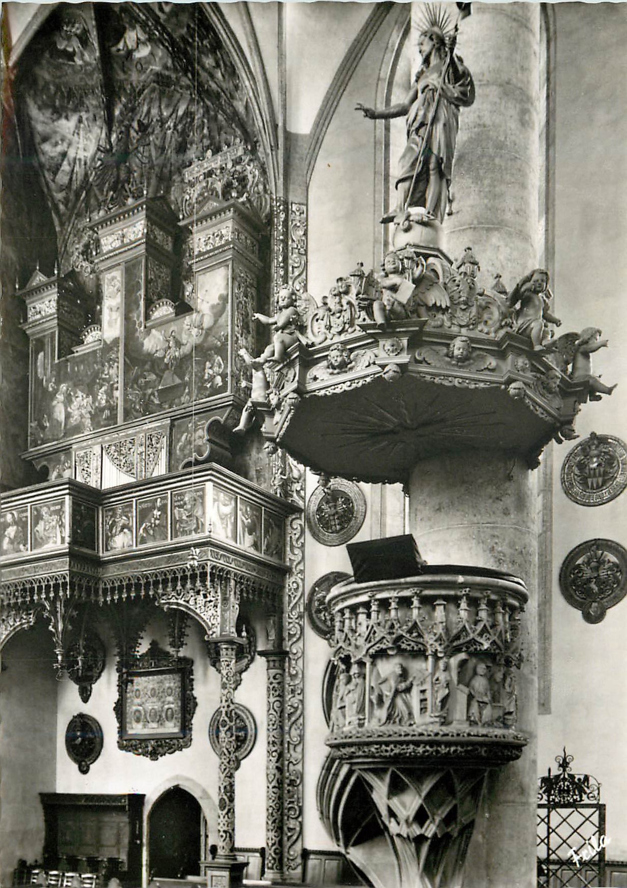 CPM Augsburg Eglise St Georges Vieil Orgue Traoaux en Bris 1610