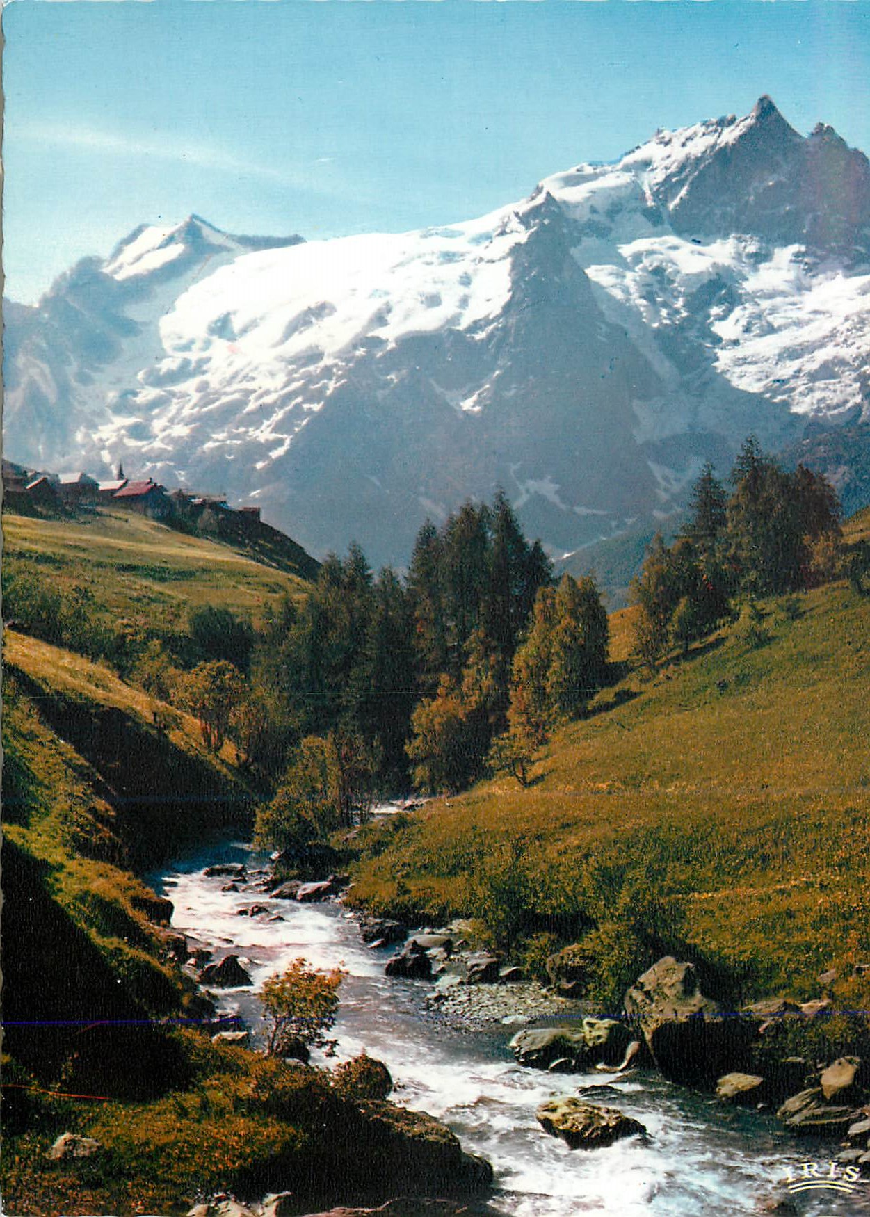 CPM Le Massif de L'Oisans La Meije (3883 m) depuis le Chazelet