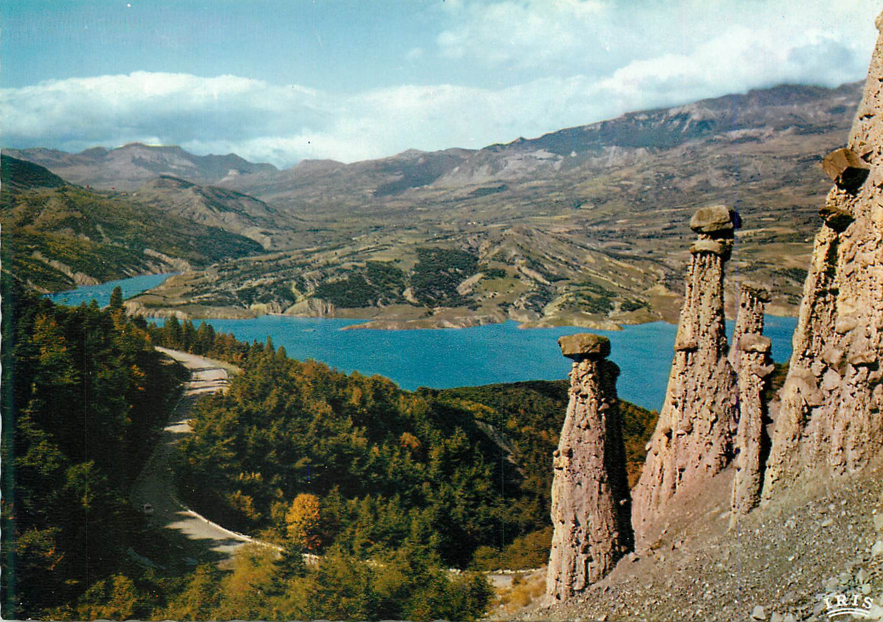 Lac de l'Albanie — vue panoramique — éditeur TRIS, n° de série non lisible