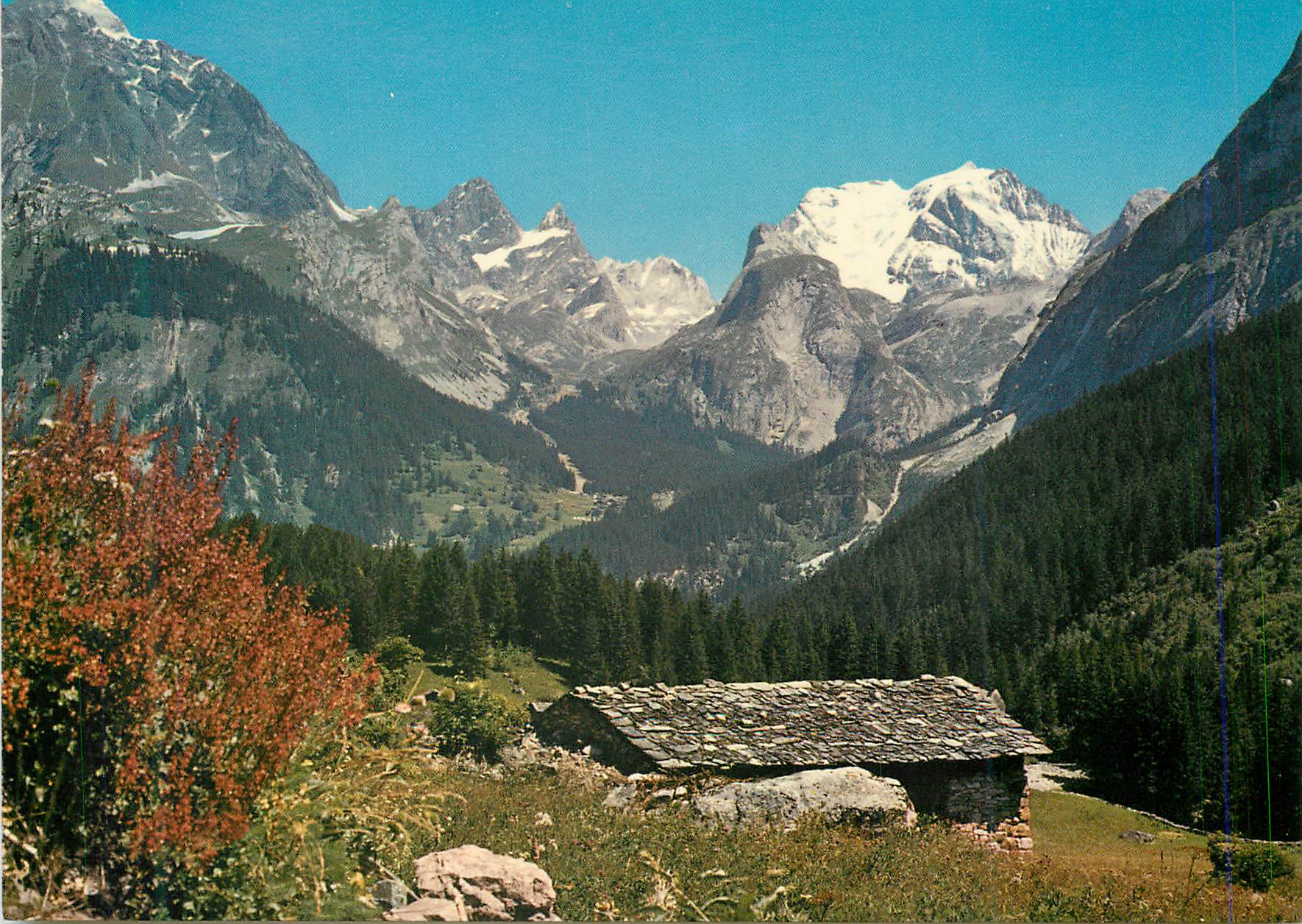 CPM Les Alpes en Couleurs Naturelles Vieux Chalet en Haute Montagne