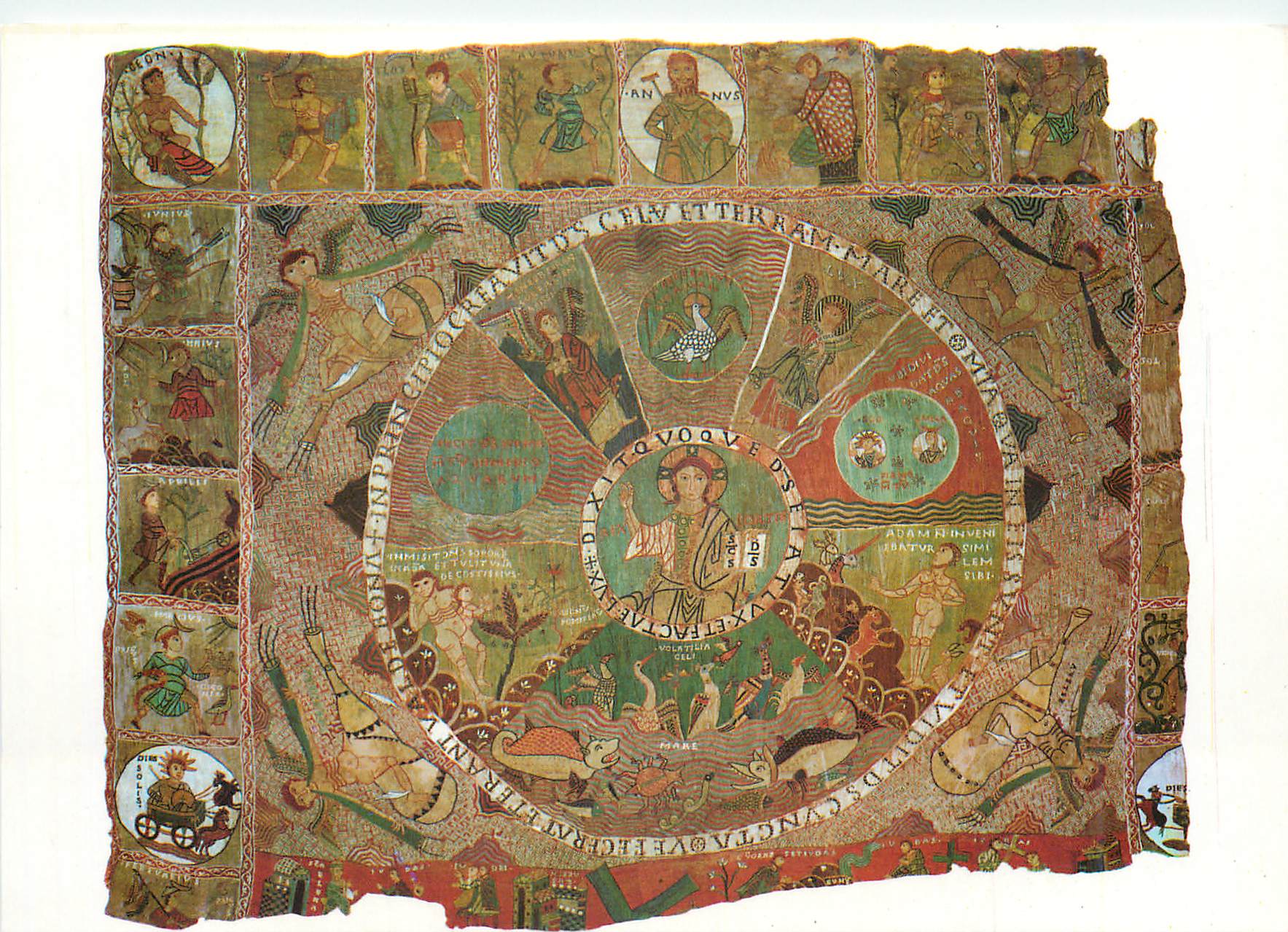 CPM Girona Tesoro de la Catedral La Fameuse Tapisserie de la Creation (XI XIIe s)