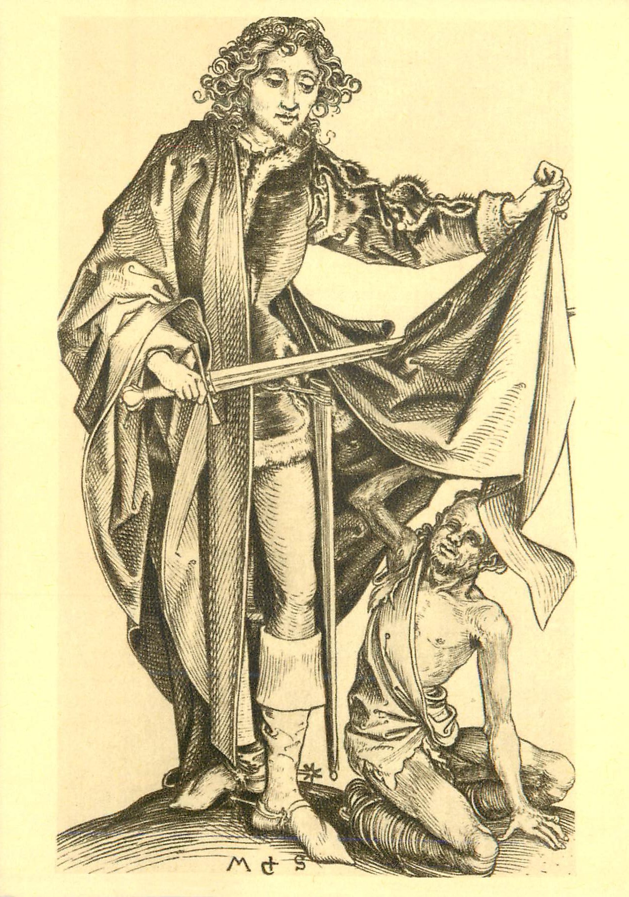CPM Colmar vers 1450 Brisach 1491 Martin Schongauer peintre Graveur Saint Martin