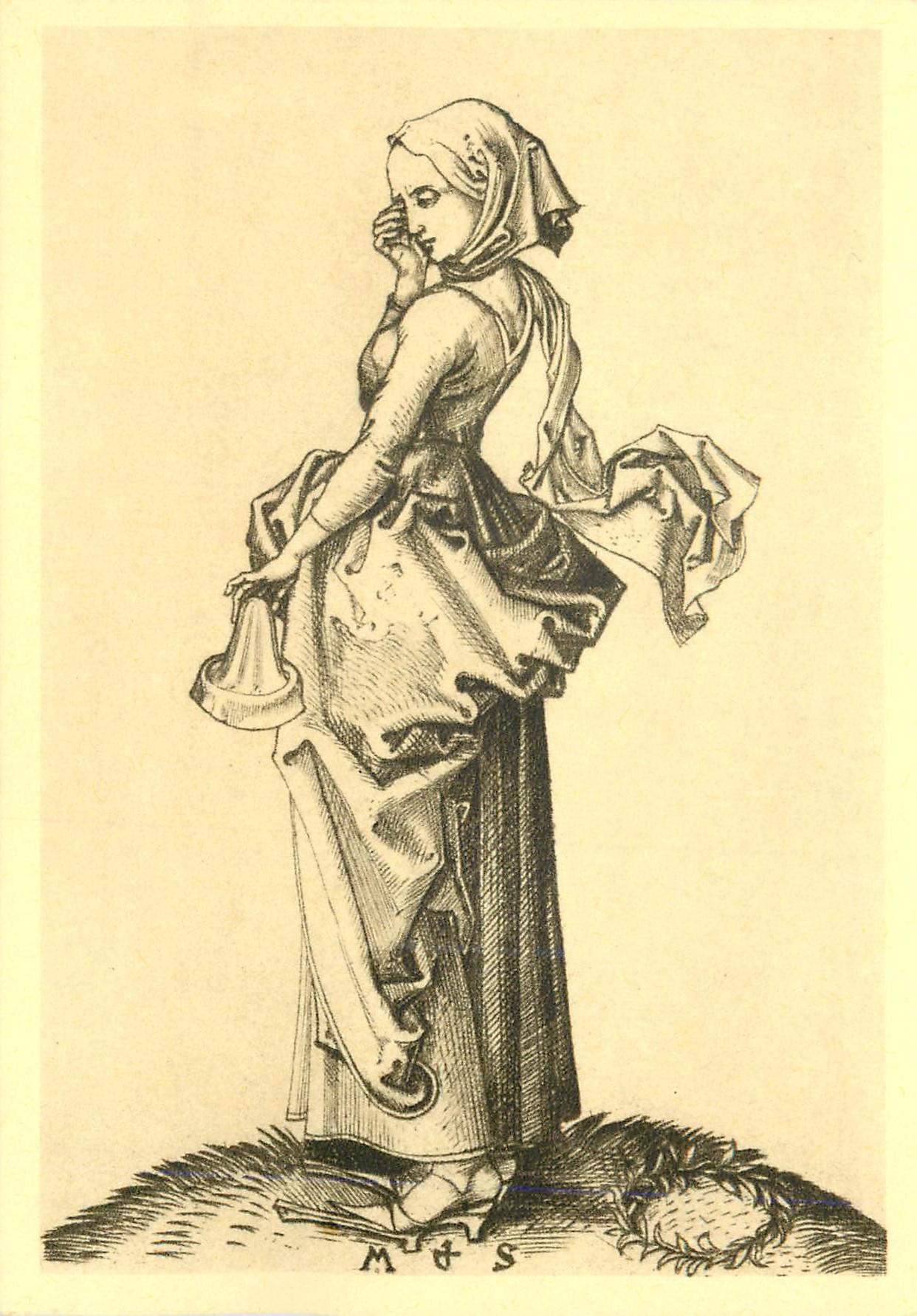 CPM Colmar vers 1450 Brisach 1491 Martin Schongauer peintre Graveur Une Vierge Folle
