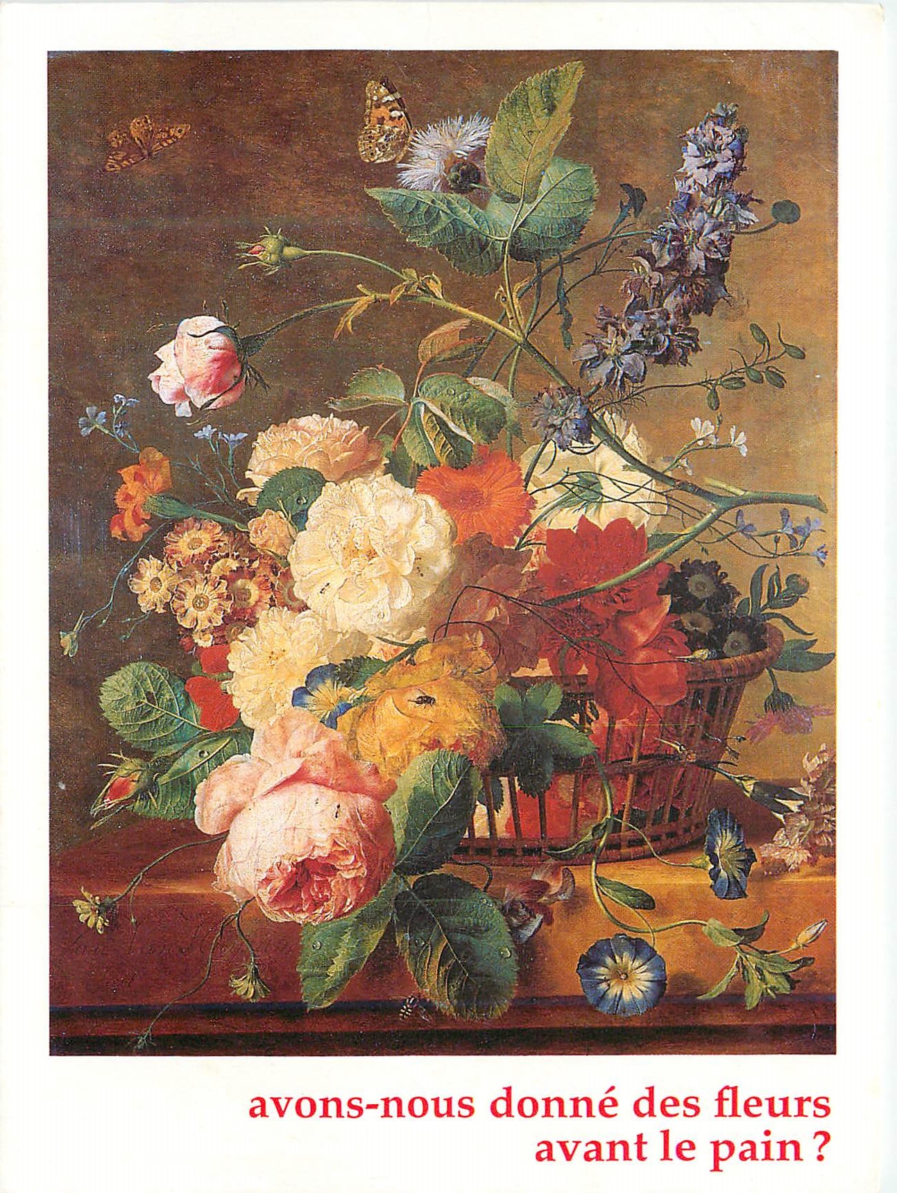 CPM Avons nous donne des Fleurs avant le Pain