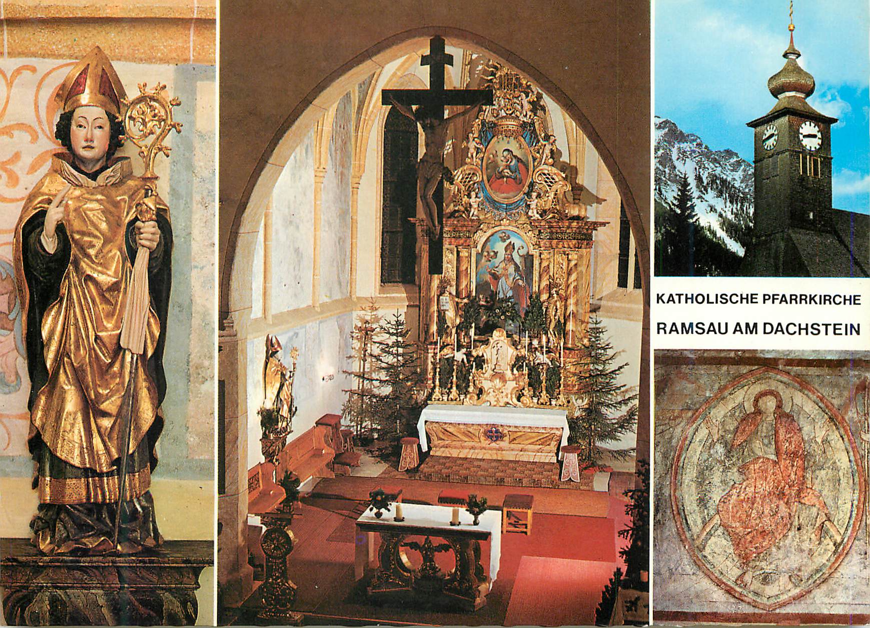 CPM Ramsau am Dachstein Patron Hl Rupert (15 Jhdt) Romanishes Fresko