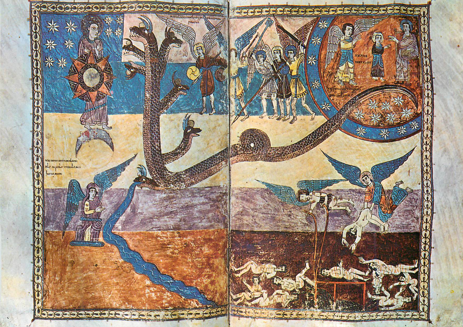 CPM Girona Tesoro de la Catedral Beato La Femme enceinte Le Serpent et l'Enfant