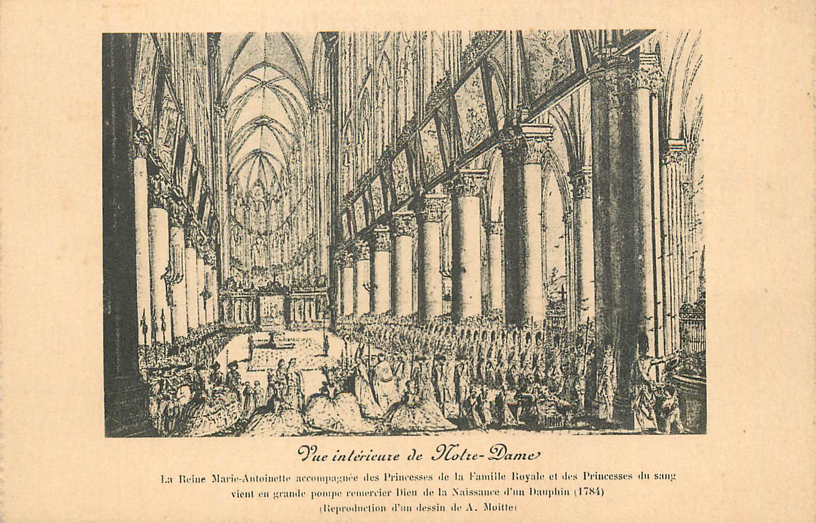 CPA Vue Interieur de Notre Dame Paris
