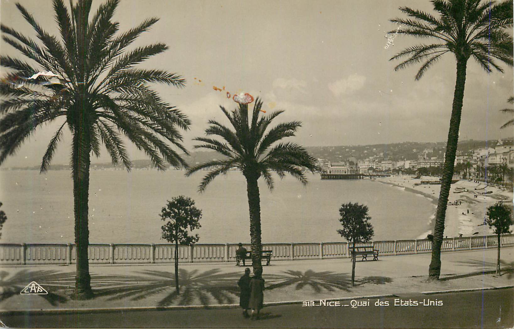 CPM Nice Quai des Etats Unis