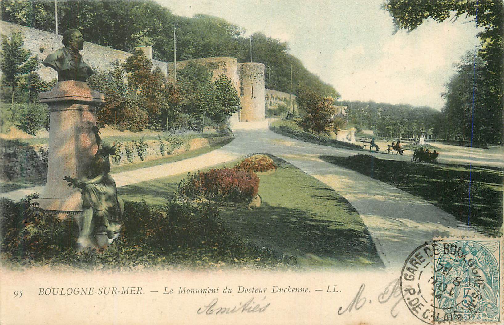 Boulogne-sur-Mer — Denkmal des Doktor Duchenne — LL. — Nr. 95