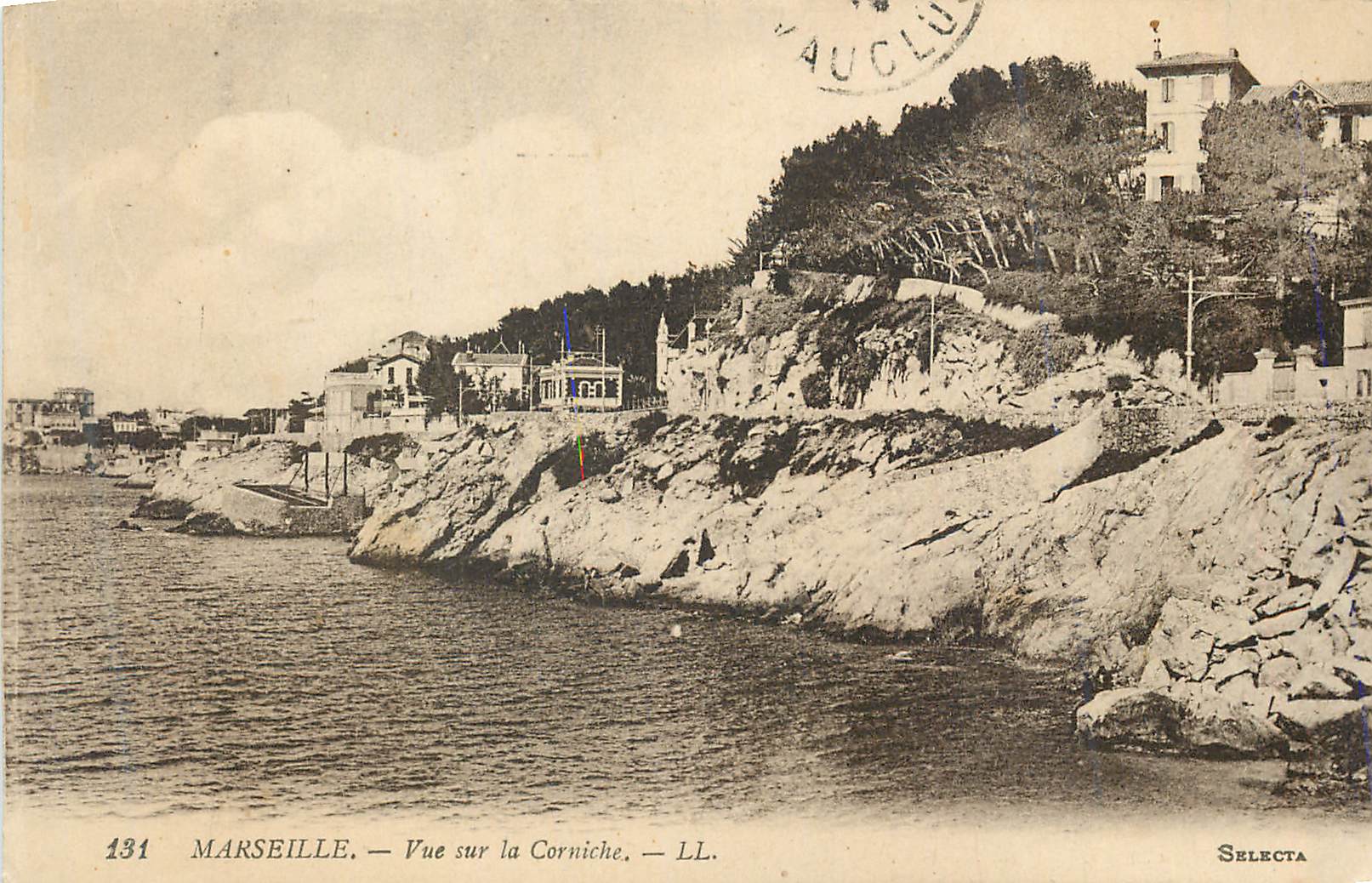 CPA Marseille Vue sur la Corniche