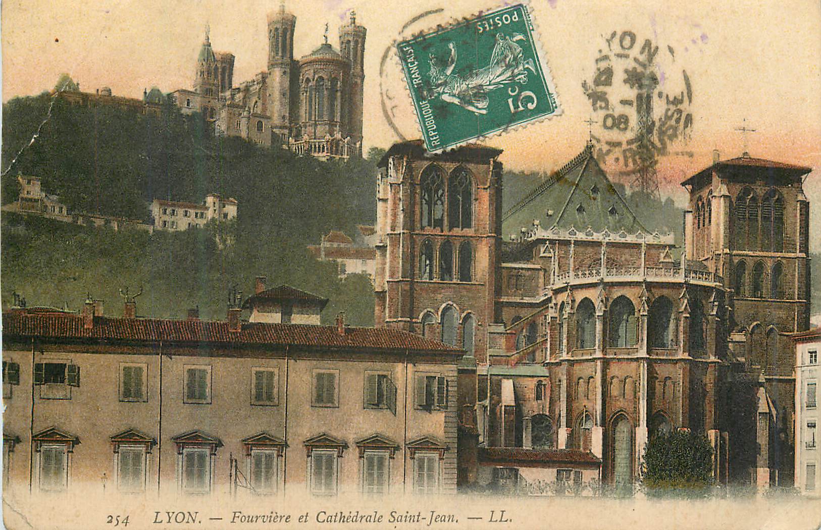 CPA Lyon Fourviere et Cathedrale Saint Jean