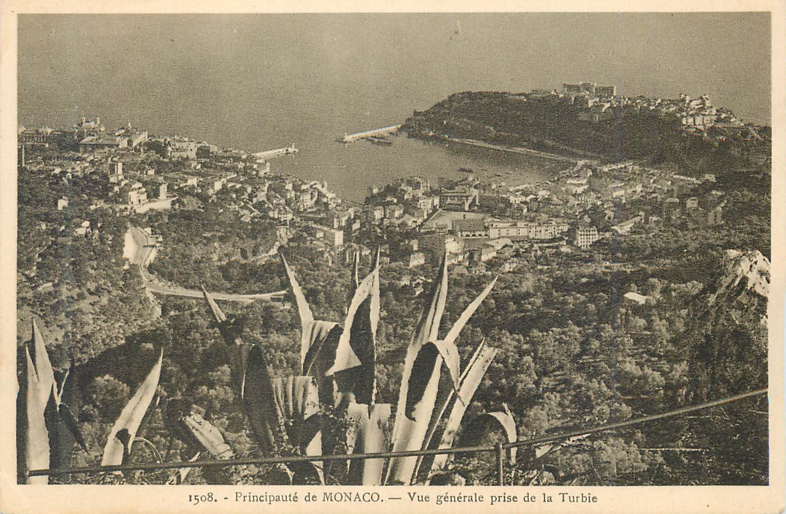 CPA Principaute de Monaco Vue Generale prise de la Turbie