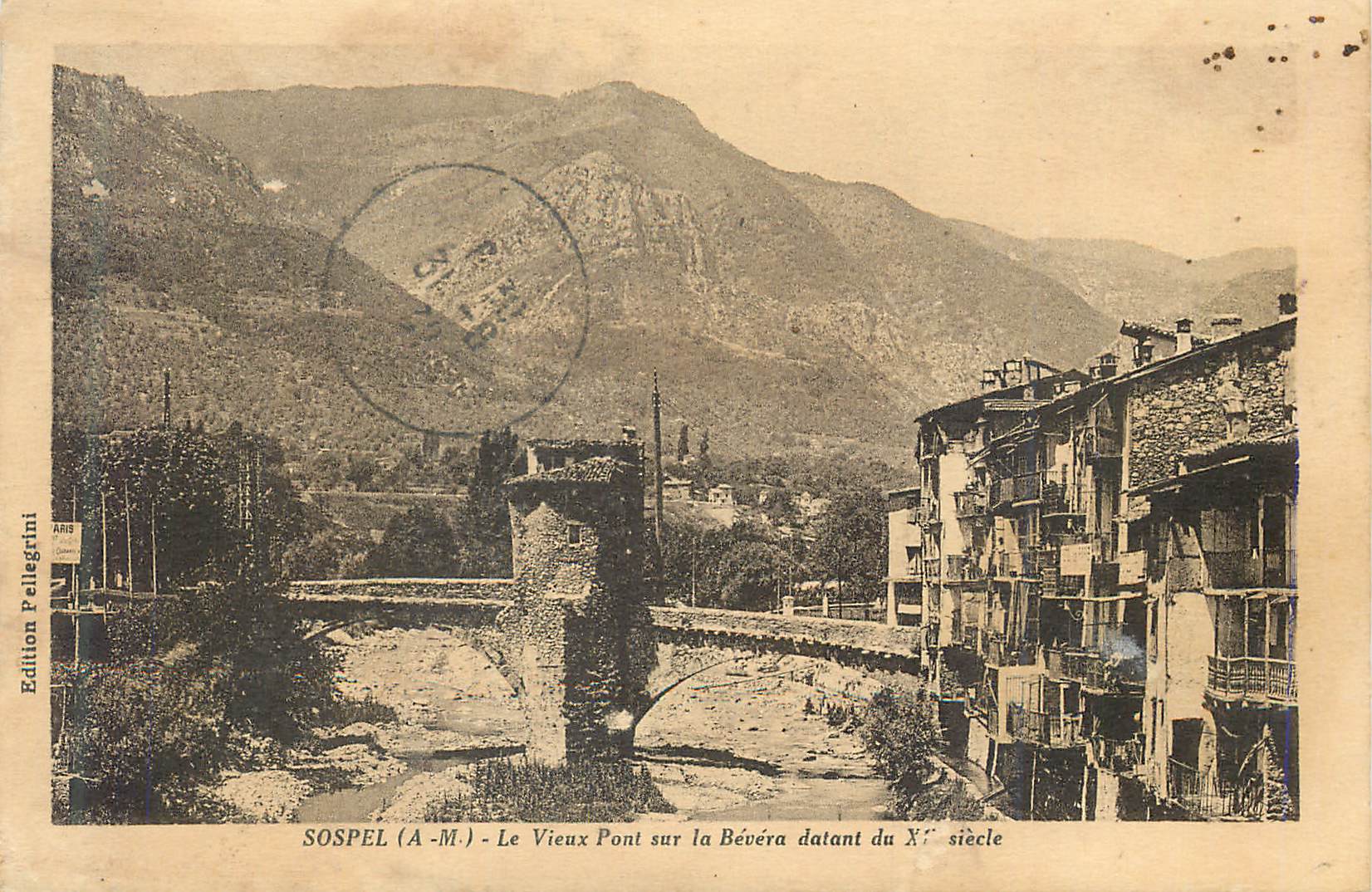 CPA Sospel (A M) Le Vieux Pont sur la Bevera datant du XIIe Siecle