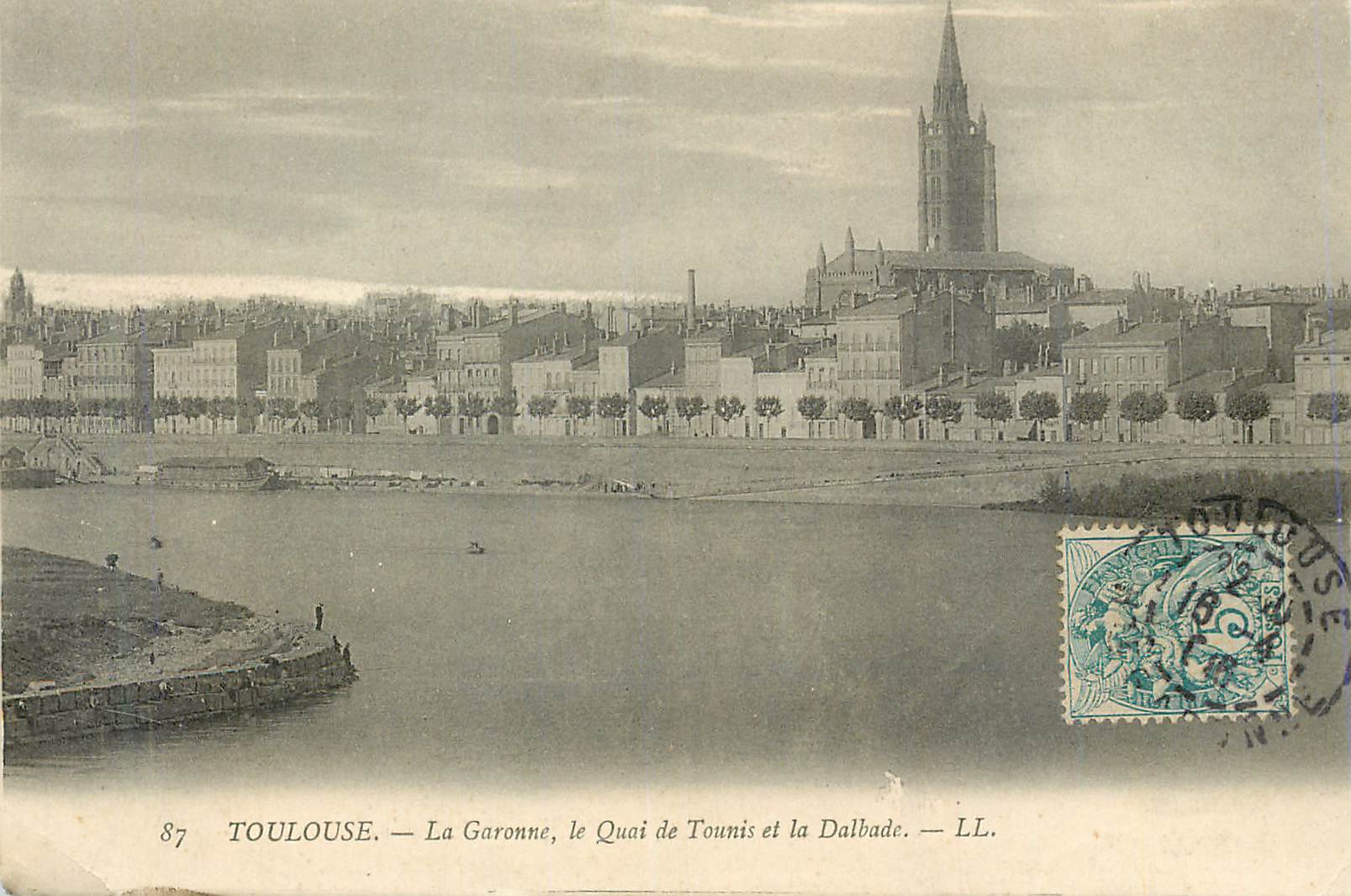 CPA Toulouse La Garonne Le Quai de Tounis et la Dalbade