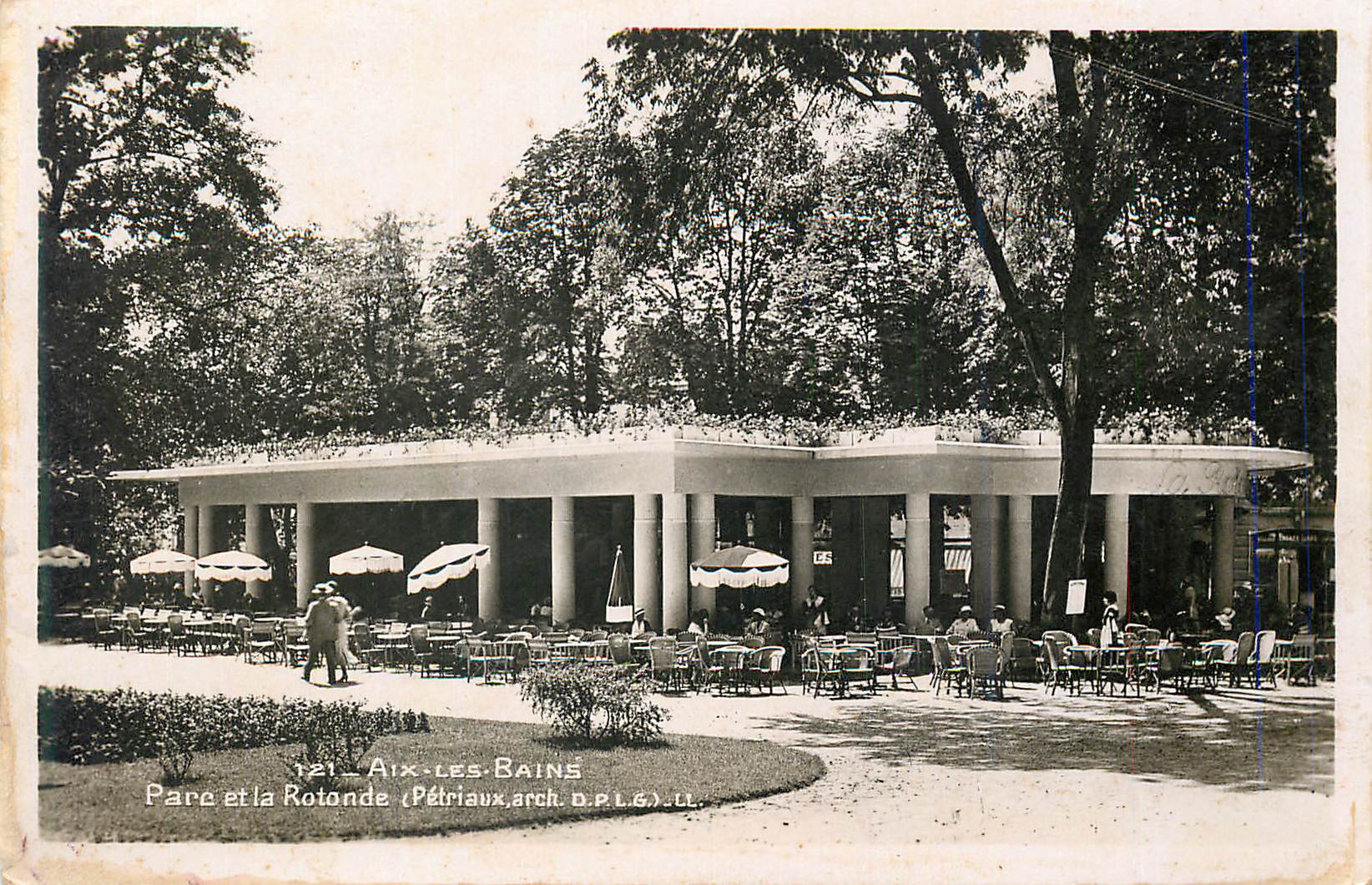 CPA Aix les Bains Parc et la Rotonde (Petriaux arch)