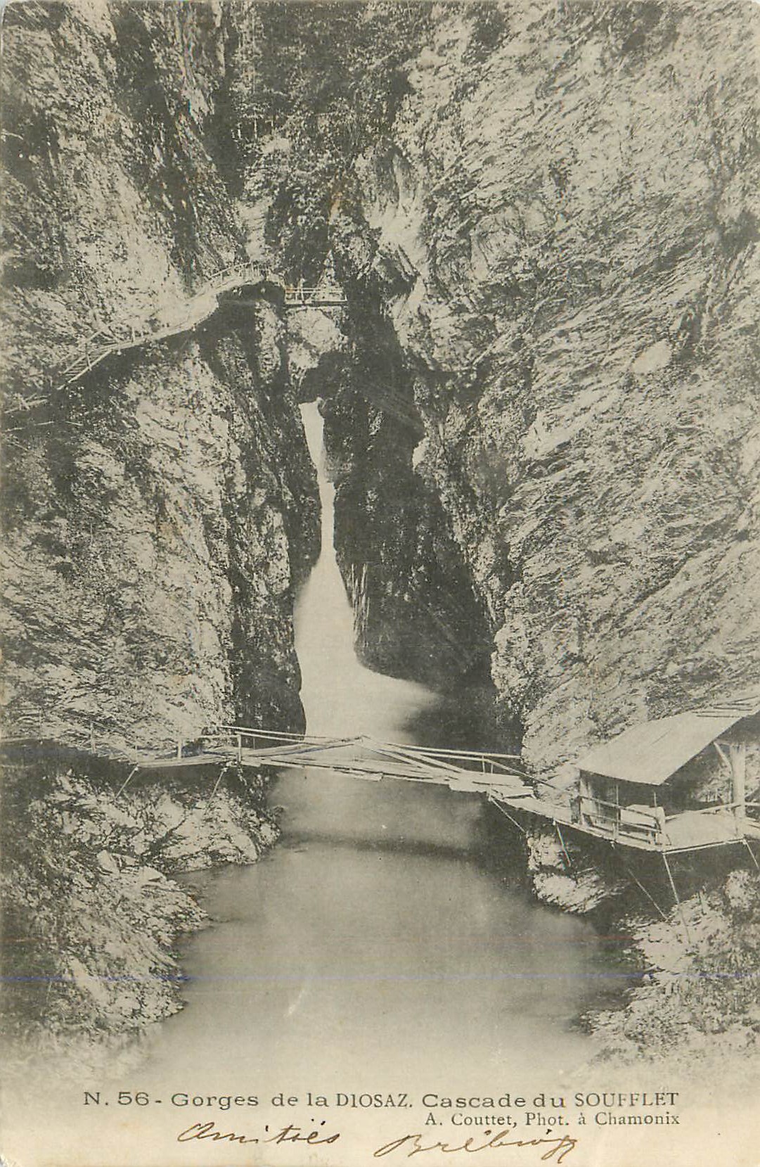 CPA Gorges de la Diosaz Cascade du Soufflet