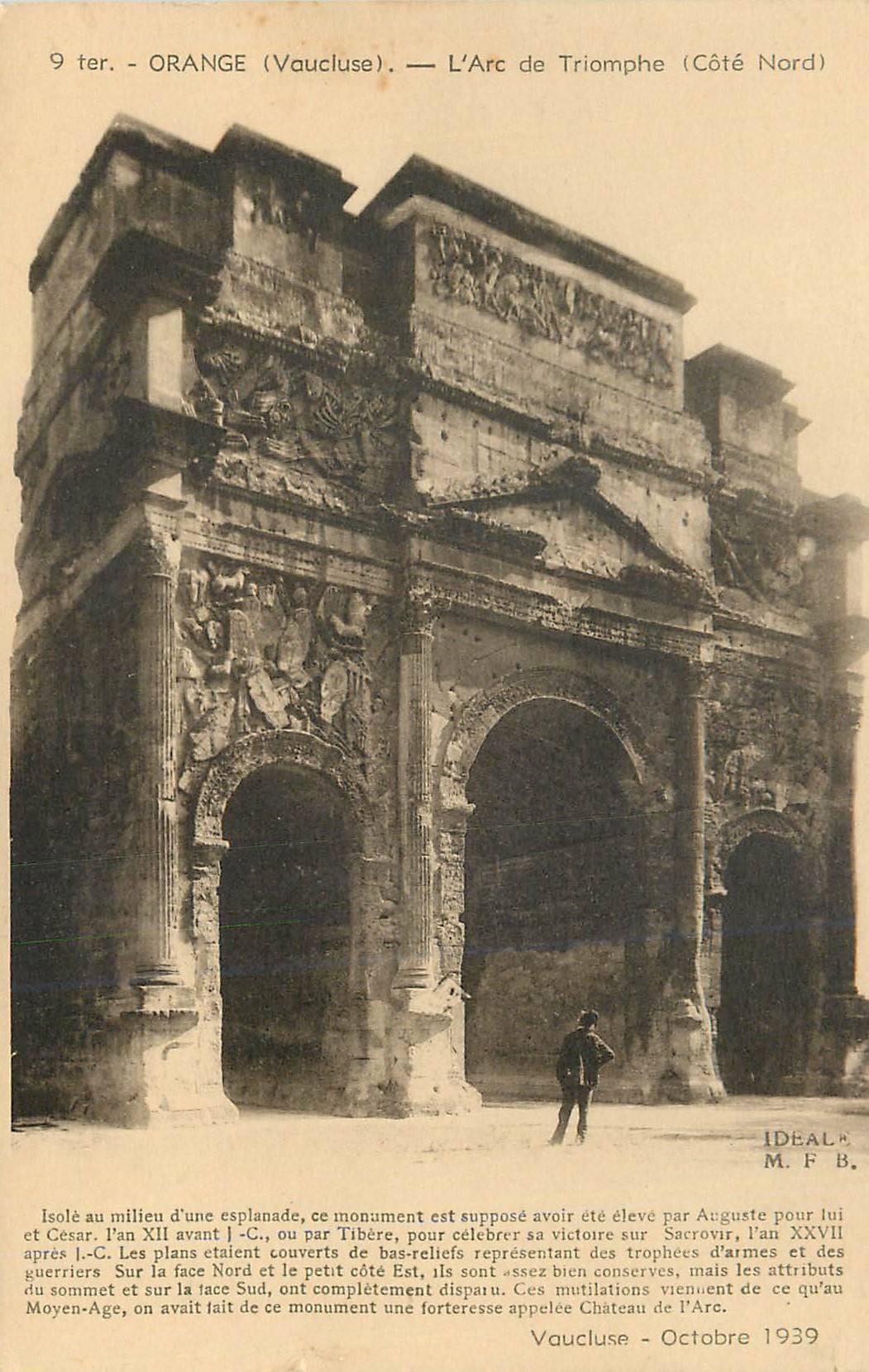 CPA Orange (Vaucluse) L'Arc de Triomphe (Cote Nord)