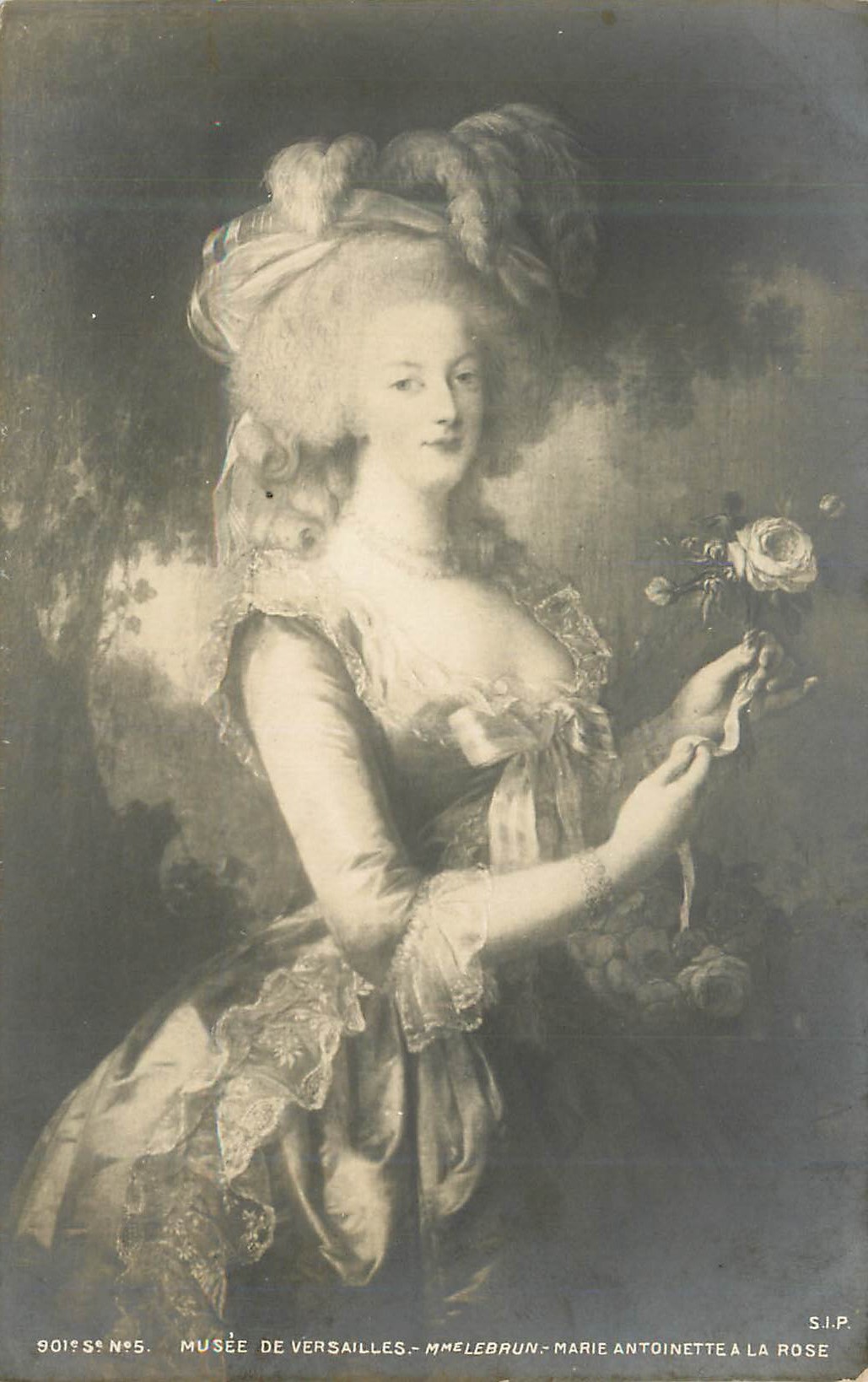 CPA Musee de Versailles Mme Lebrun Marie Antoinette a la Rose