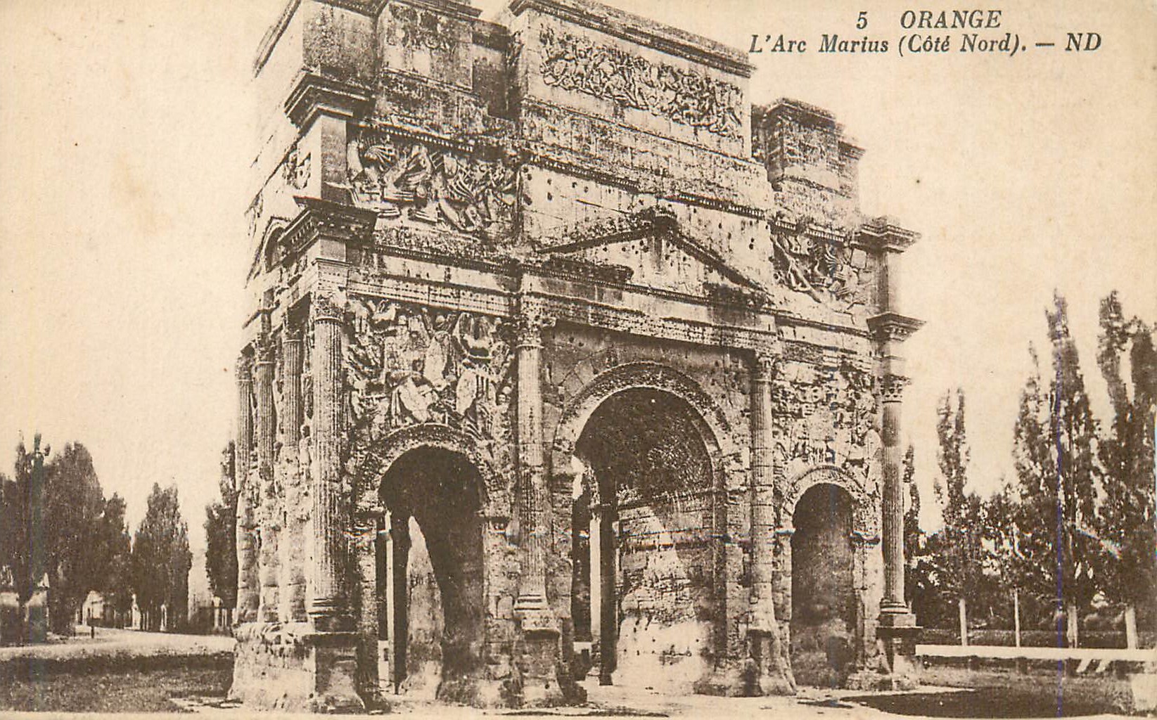 CPA Orange L'Arc Marius (Cote Nord)