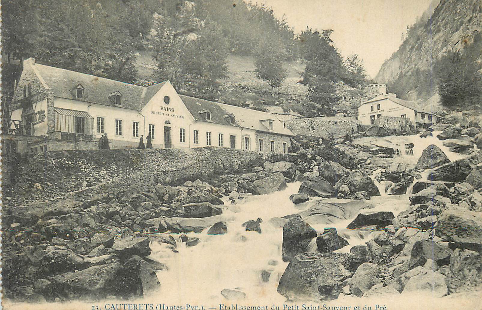 Cauterets (Hautes-Pyrénées) — Établissement du Petit Saint-Sauveur et du Pré