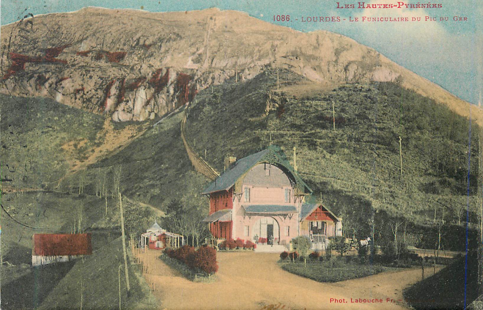 CPA Lourdes Les Hautes Pyrenees Funiculaire du Pic du Ger