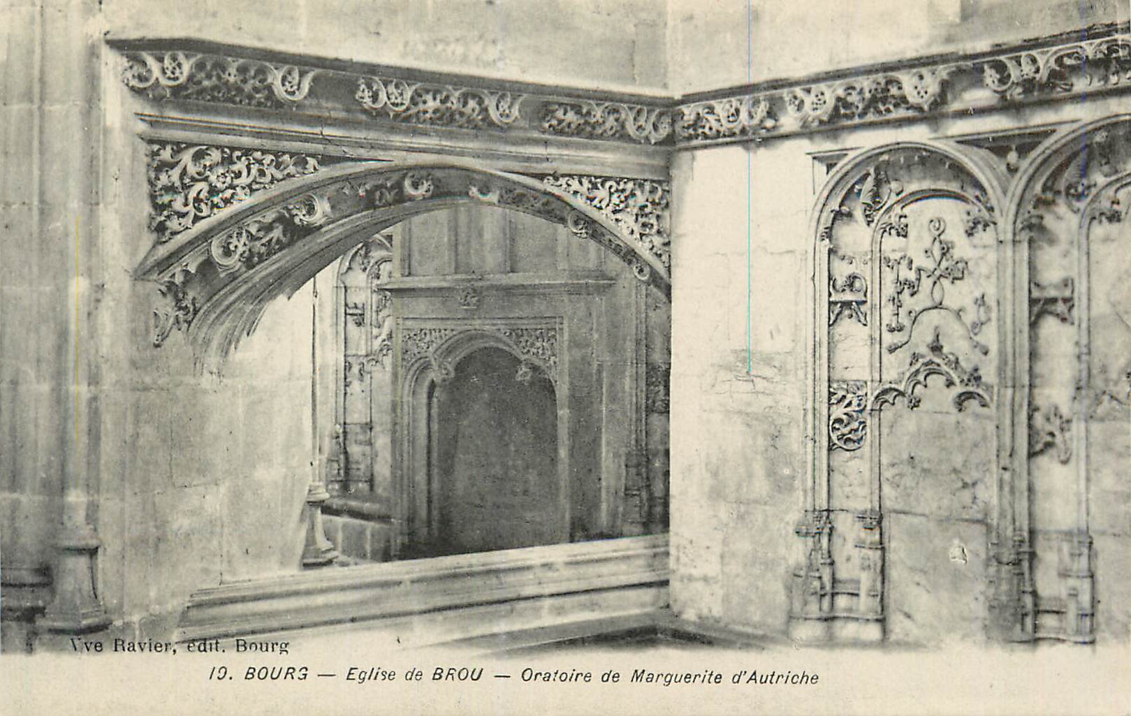 CPA Bourg Eglise de Brou Oratoire de Marguerite d'Autriche