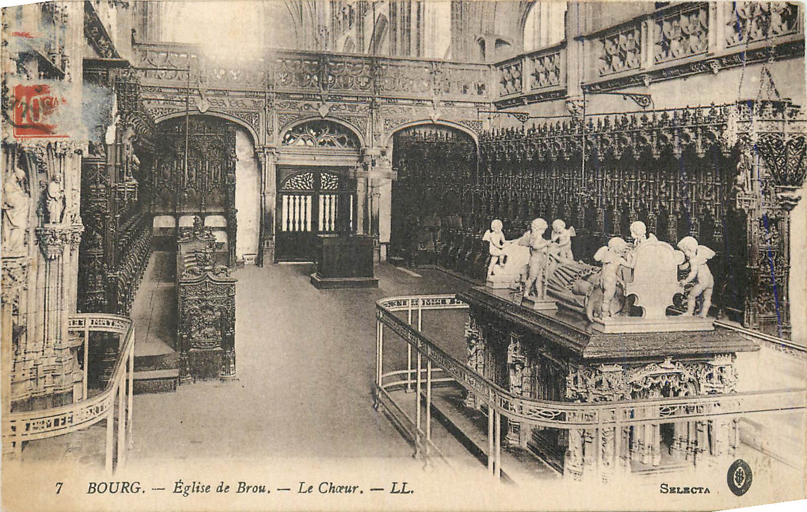 CPA Bourg Eglise de Brou Le Choeur