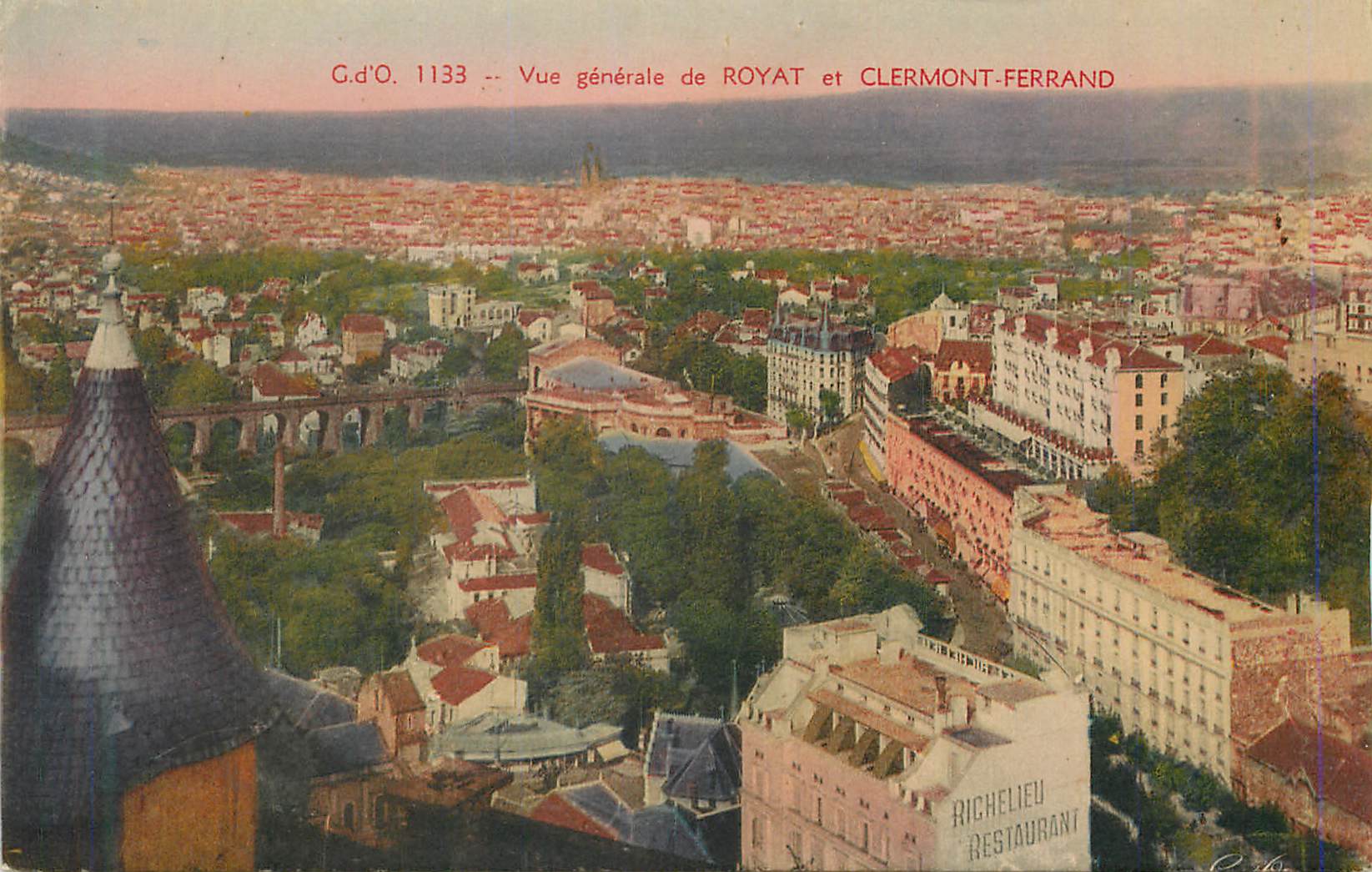 CPA Vue Generale de Royat et Clermont Ferrand