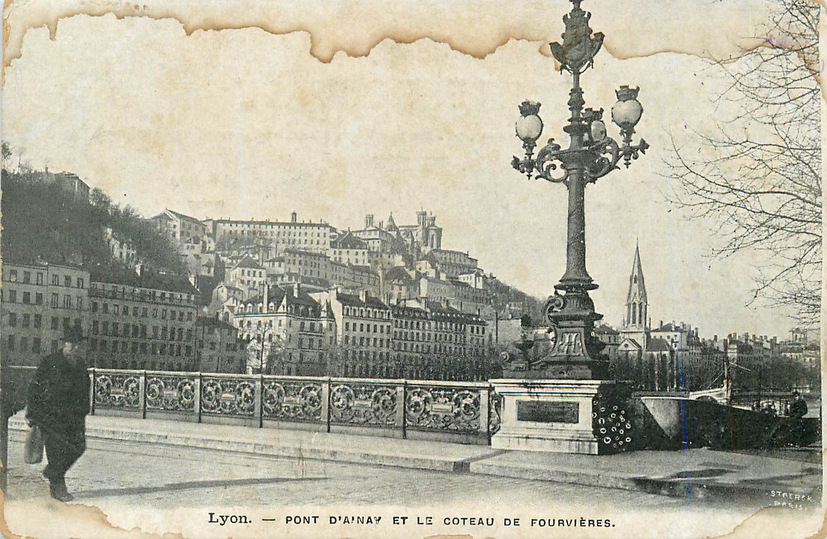 CPA Lyon Pont d'Ainay et le Coteau de Fourvieres