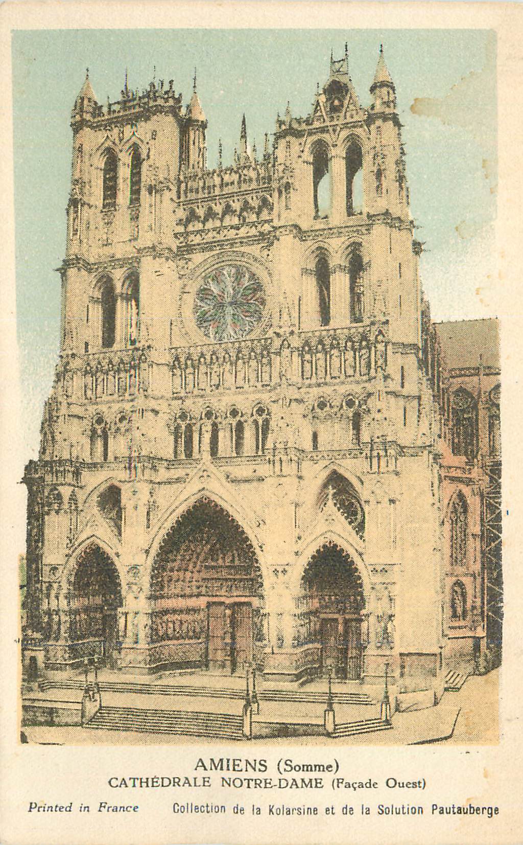 CPA Amiens (Somme) Cathedrale Notre Dame (Facade Ouest)