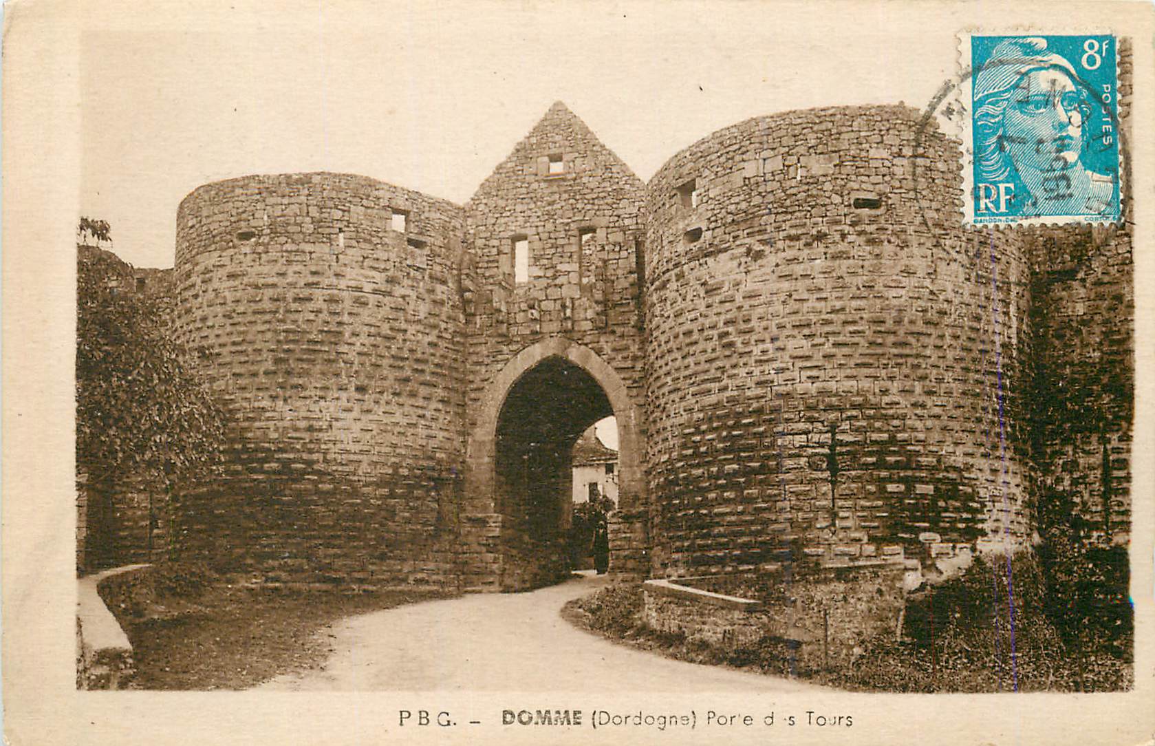 CPA Domme (Dordogne) Porte des Tours