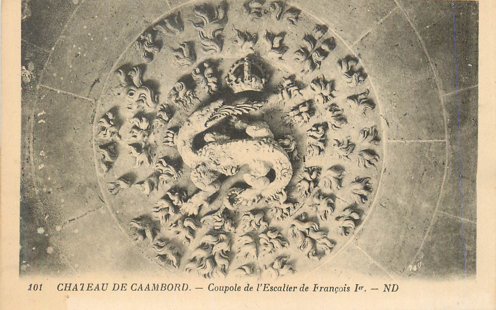 CPA Chateau de Caambord Coupole de l'Escalier de Francois Ier