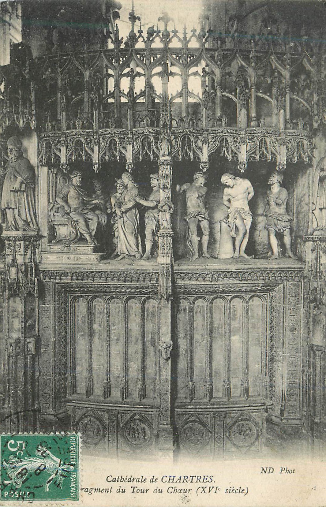 CPA Cathedrale de Chartres Tour du Choeur (XVIe Siecle)