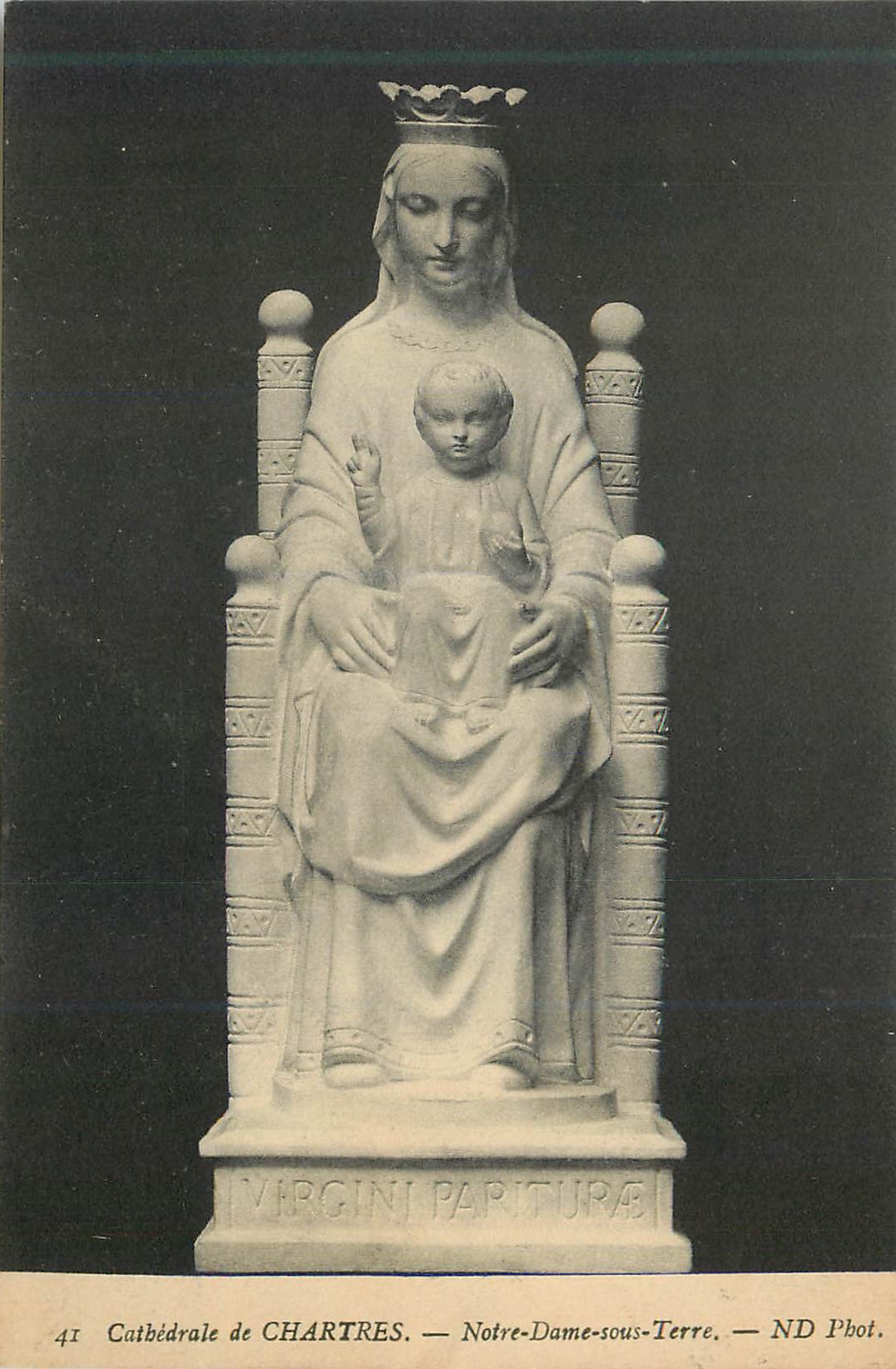 CPA Cathedrale de Chartres Notre Dame sous Terre