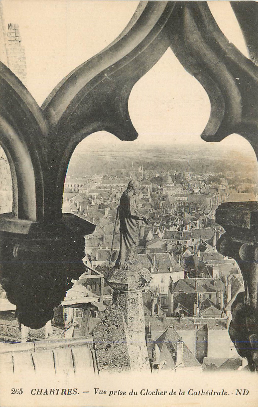 CPA Chartres Vue prise du Clocher de la Cathedrale