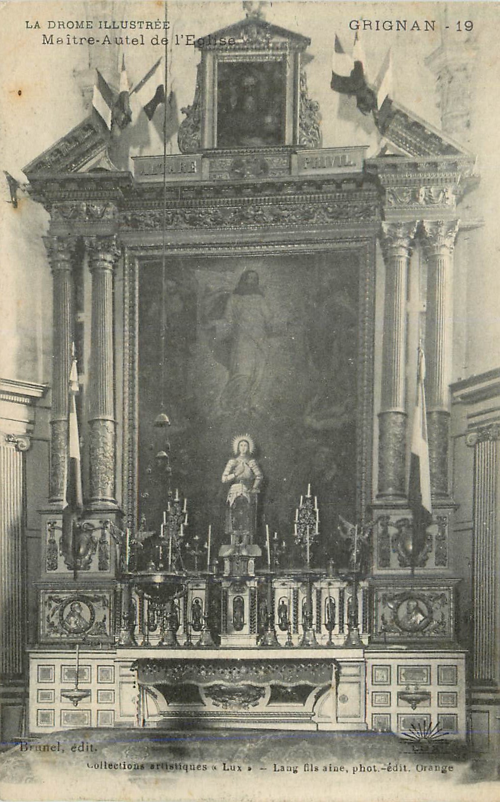 CPA Grignan La Drome Illustree Maitre Autel de l'Eglise