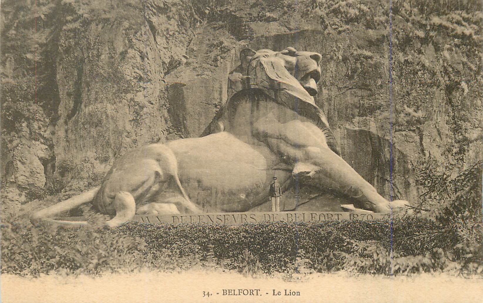 Belfort - Le Lion — Monument aux Défenseurs de Belfort 1870-71