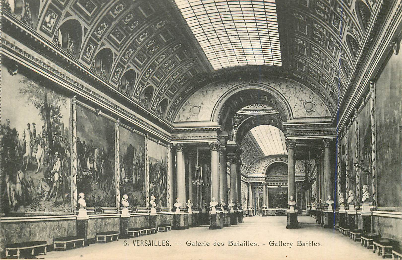 Versailles — Galerie des Batailles — éditeur et n° de série non lisibles