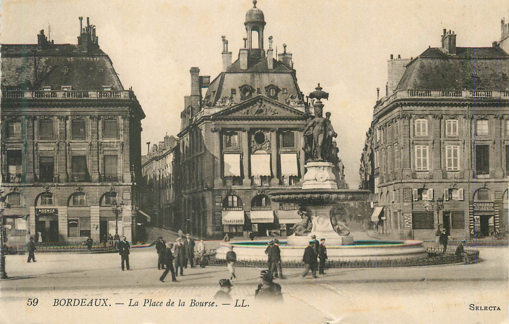 CPA Bordeaux La Place de la Bourse