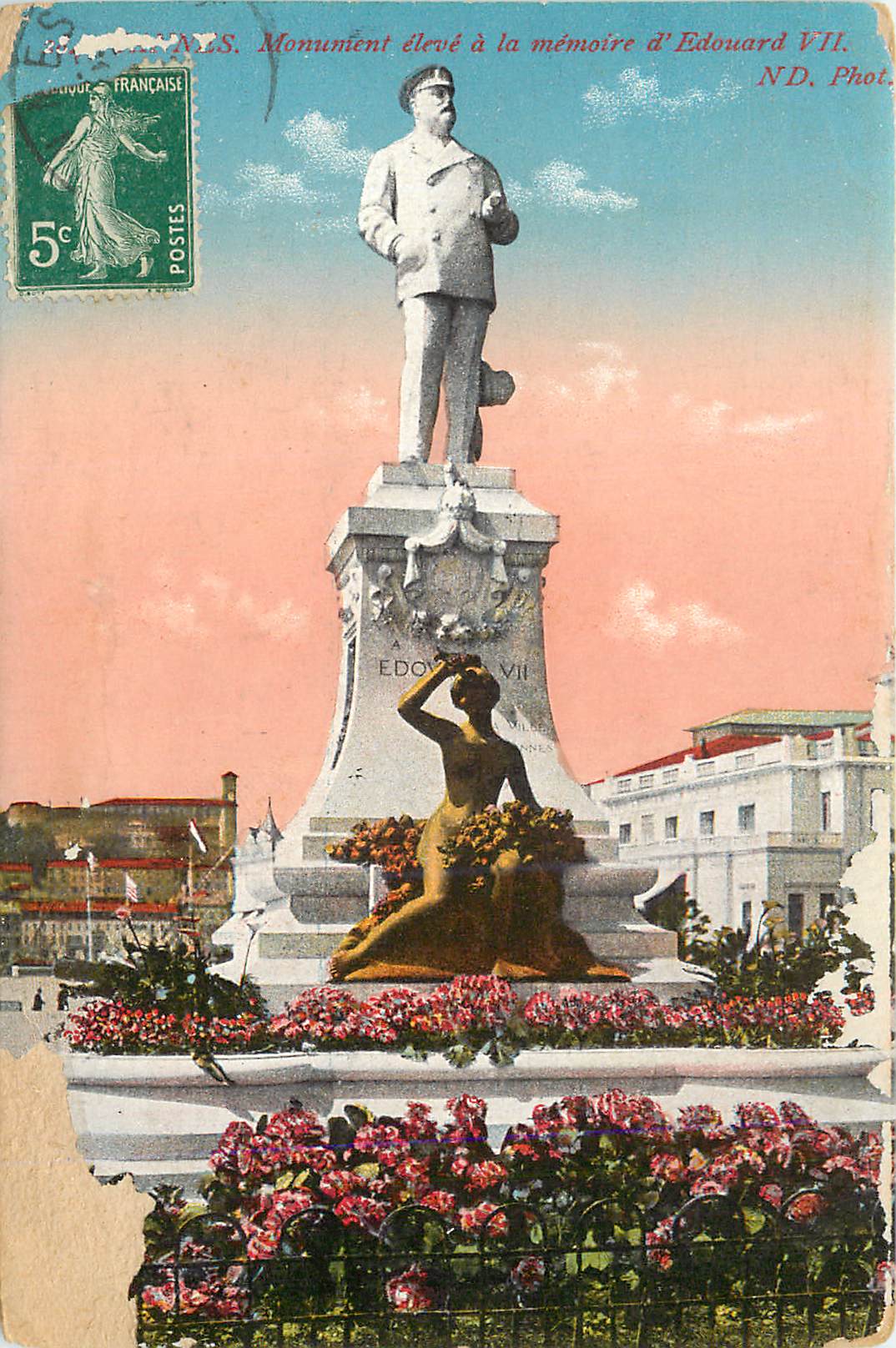 CPA Monument eleve  a la Memoire d'Edouard VII