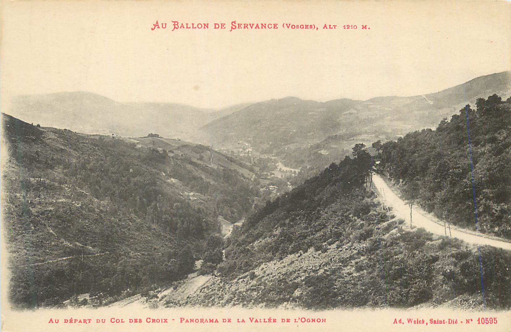 CPA Au Bollon de Servance (Vosges) Alt 1210 m