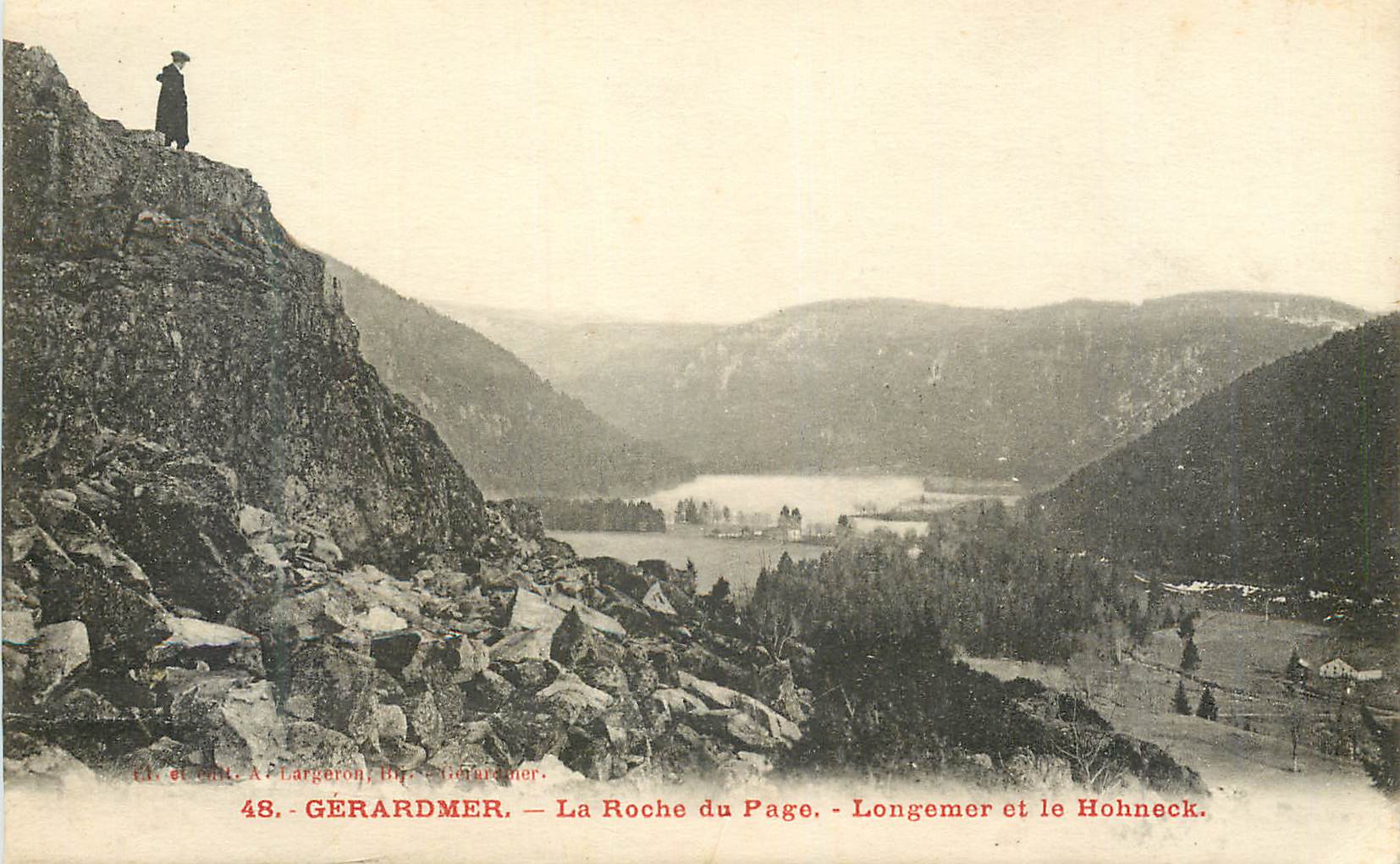 CPA Gerardmer La Roche du Page Longemer et le Hohneck