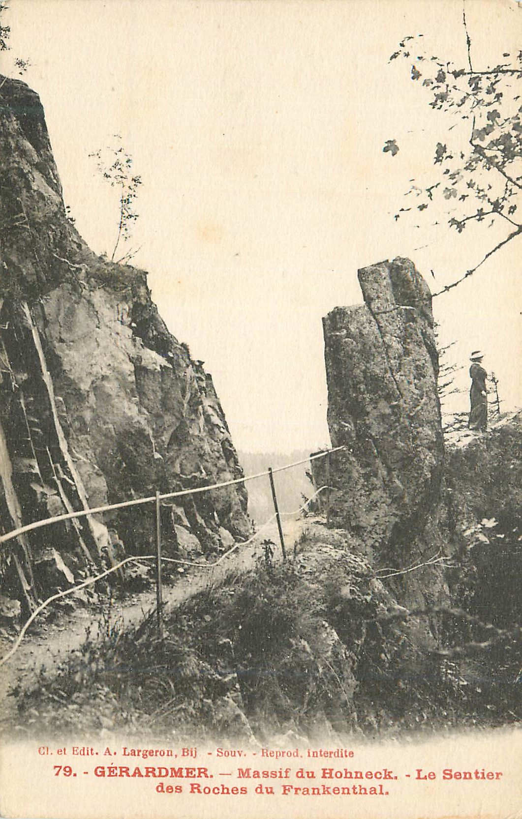 Gérardmer — Massif du Hohnneck — Le Sentier des Roches du Frankenthal — A. Largeron, Bij