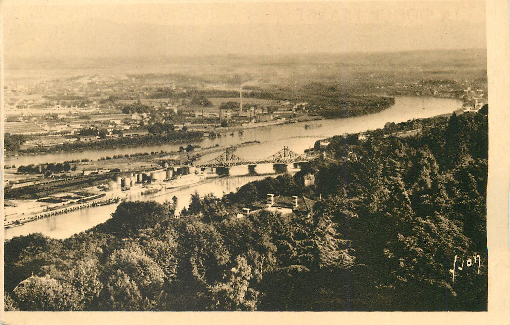 CPA Lyon (Rhone) La Douce France Le Confluent du Rhone et de la Saone