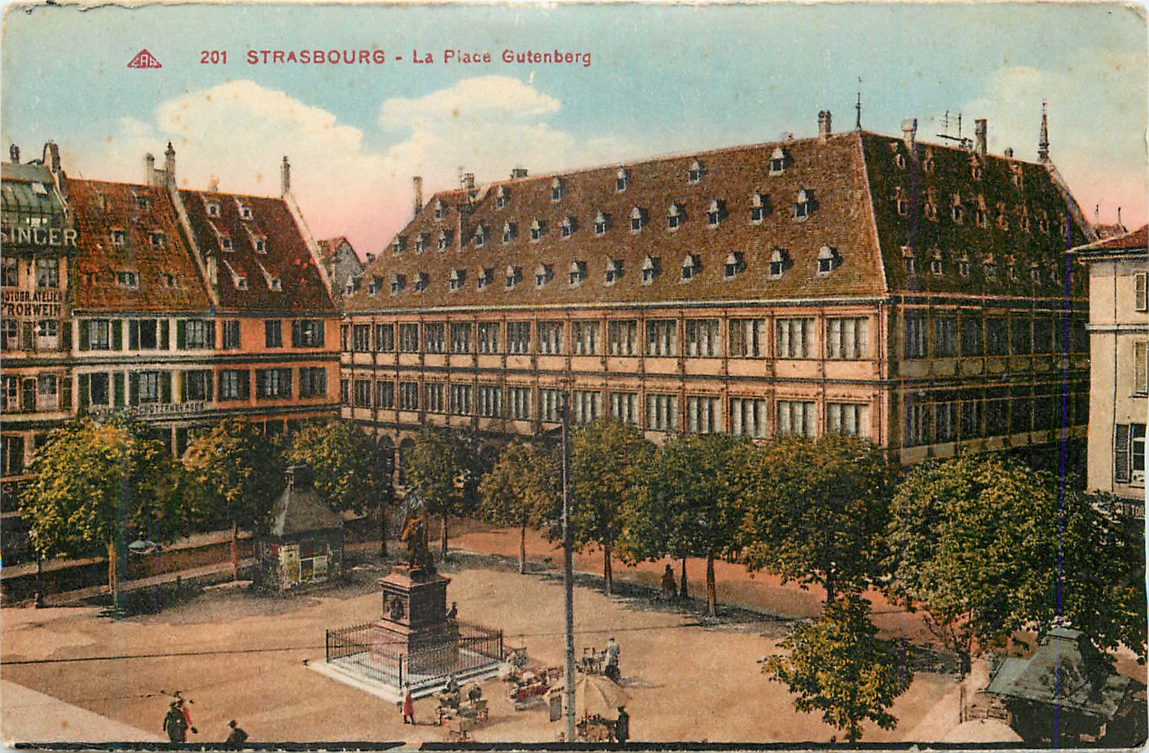 CPA Strasbourg La Place Gutenberg