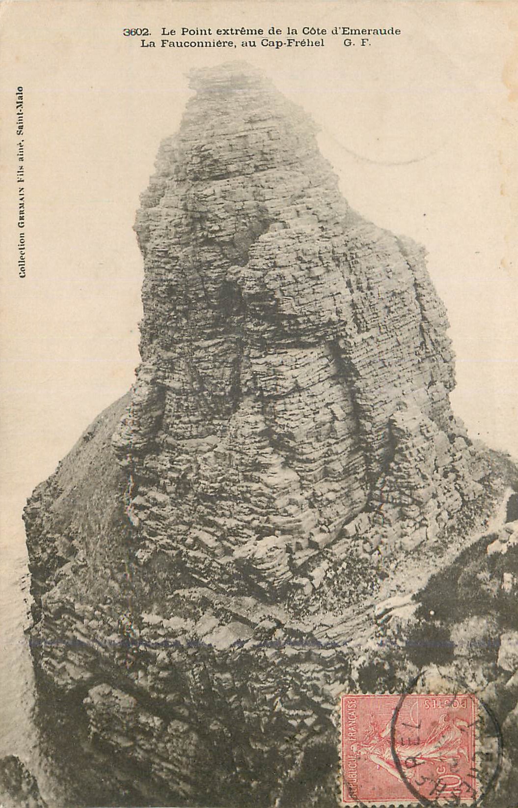 Le Point extrême de la Côte d'Emeraude — La Fauconnière, au Cap-Fréhel — G. F. — G. Fils aîné, Saint-Malo