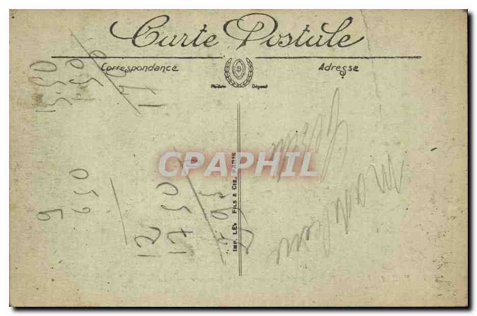 Versailles CPA Parc du petit Trianon Le belvedere — Verso