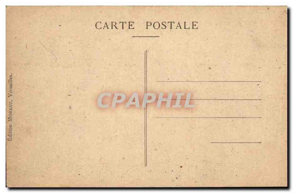 Versailles CPA Hameau de marie Antoinette — Verso