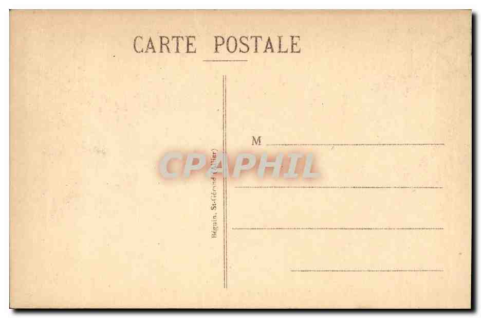 Vichy CPA Sur le parc Les grands hotels — Rückseite